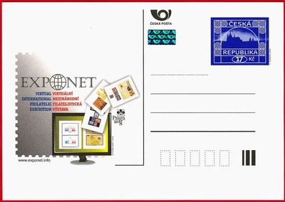 Offcial Postal Stationery of Czech Post: EXPONET: ofici�ln� dopisnice Česk� po�ty